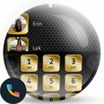 Logo of Theme Dialer Gold Black Dots android Application 